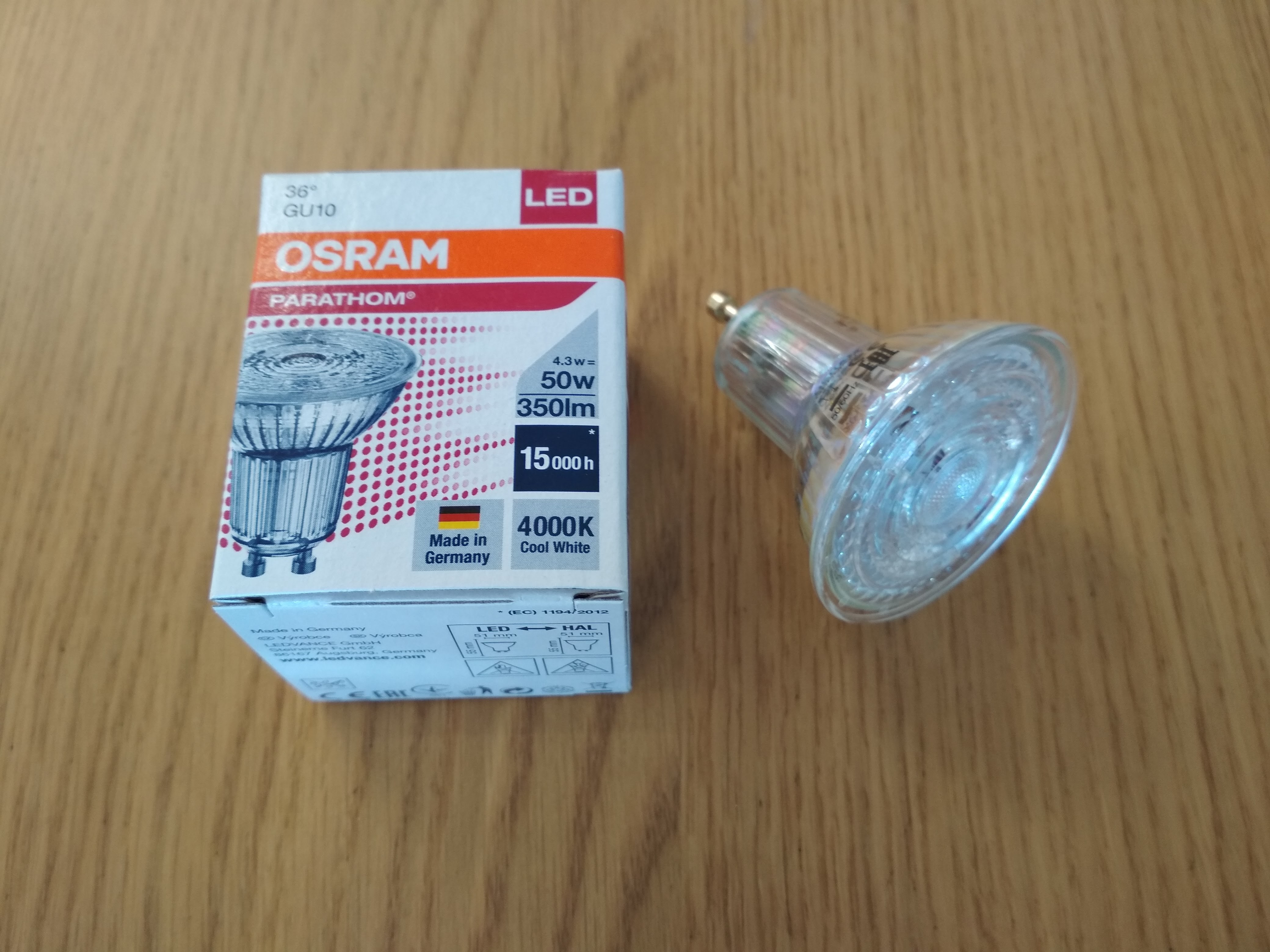 OSRAM 4,3W GU10 żarówka LED