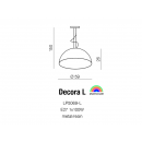 Dane techniczne lampy DECORA L