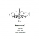 Dane techniczne lampy PRINCESSA 7