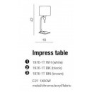 Dane techniczne lampy stołowej IMPRESS