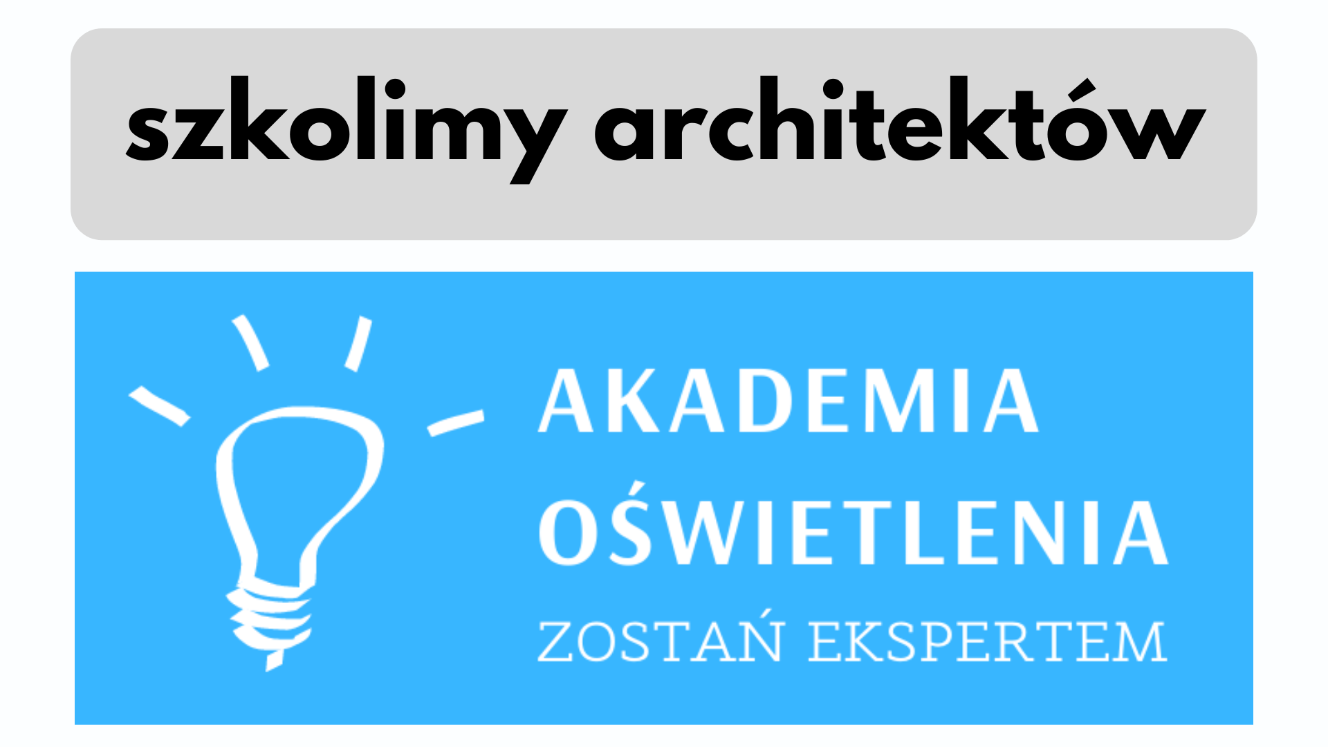 Akademia oświetlenia szkolenia dla architektów